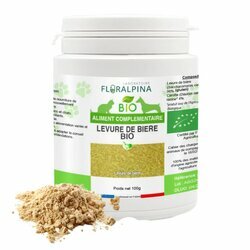 Levure de bière Bio chat et chien 100 g Floralpina Levure de bière Bio chat et chien 100 g Floralpina