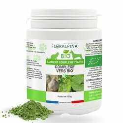Complexe vers Bio chien et chat 100 g Floralpina Complexe vers Bio chien et chat 100 g Floralpina