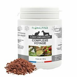 Complexe voyage mal des transports chien chat 100 g Floralpina Complexe voyage mal des transports chien chat 100 g Floralpina