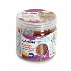 Friandises petits coeurs de saumon chat 60 g Camon Friandises petits coeurs de saumon chat 60 g Camon