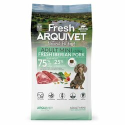 Croquettes semi-humide petit chien Adult Mini Fresh Porc Ibérique 1 kg Arquivet Croquettes semi-humide petit chien Adult Mini Fresh Porc Ibérique 1 kg Arquivet